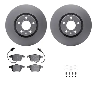 R1 Concepts WDUH1-73129 Carbon Series Brake Rotors W/ 5000 Oep Brake Pads & Hdw